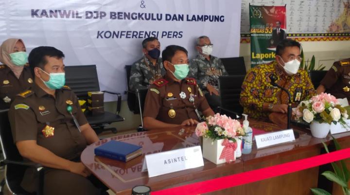 Selama 2021, Kejati Lampung dan Ditjen Pajak Kolaborasi Selamatkan Uang Negara Rp. 106 Miliar